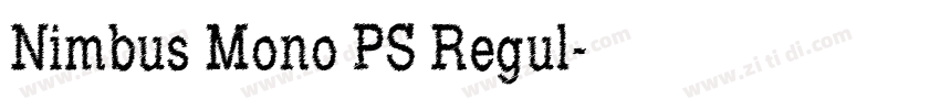 Nimbus Mono PS Regul字体转换